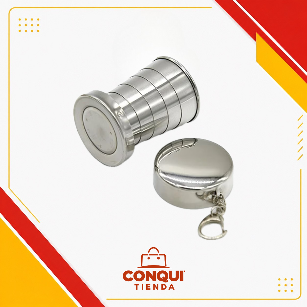 Vaso Plegable de Acero Inoxidable.
