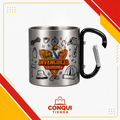 Taza de Acero Inoxidable con Mosquetón "Invencibles" – II Camporee de Conquistadores UMCH 2026